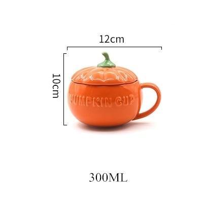 Kreative Keramiktasse in Kürbisform