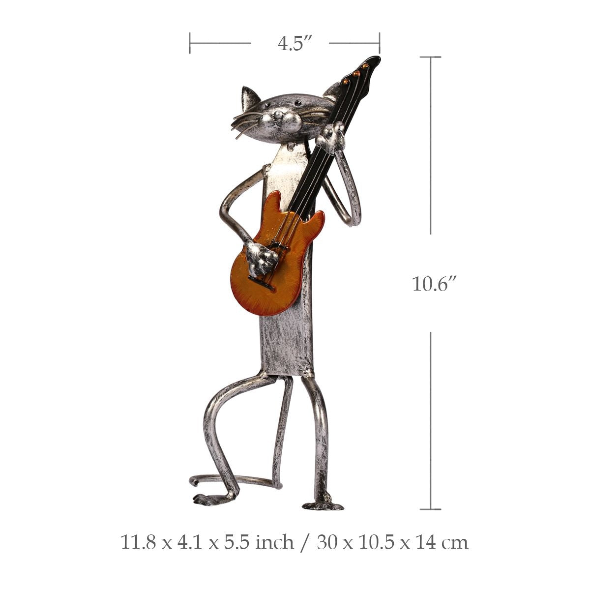 3 Mini Katzen Skulpturen für Musiker – Moderne Dekoration
