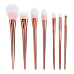 7-teiliges Set Contouring Make-up Pinsel in Roségold