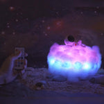 Bunte Wolken-Nachtlampe für Astronauten