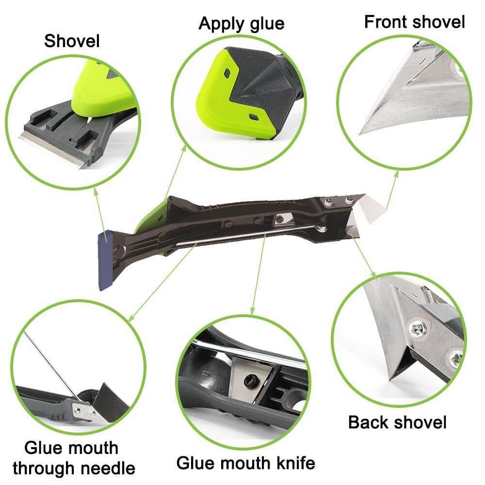 5-in-1 Silikon Entferner, Schaber und Reparaturwerkzeug