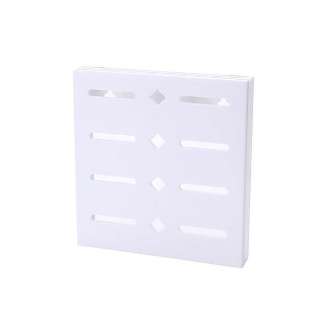2er Set Wandmontierter Messerhalter in Pastellblau, Quadratisch