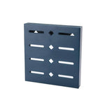 2er Set Wandmontierter Messerhalter in Pastellblau, Quadratisch