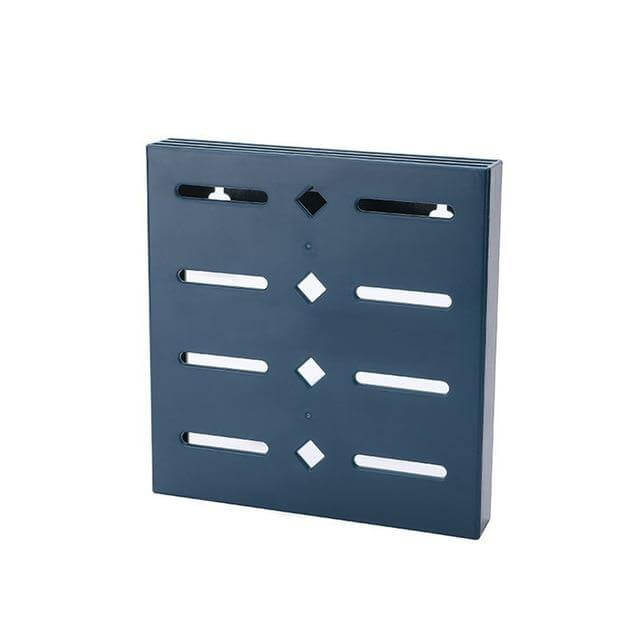 2er Set Wandmontierter Messerhalter in Pastellblau, Quadratisch