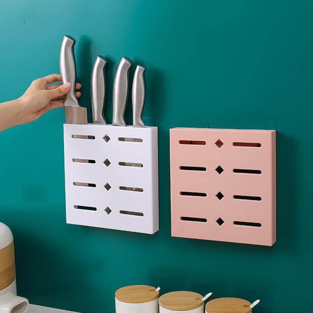 2er Set Wandhalterung für Küchenmesser in Pastellfarben
