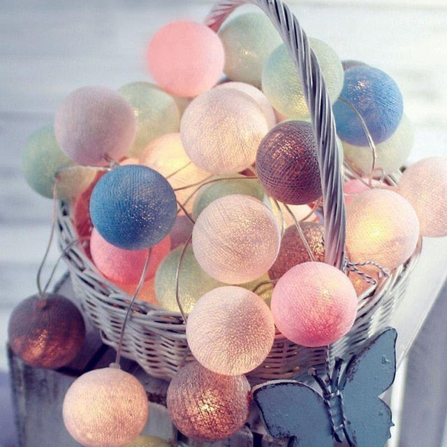 LumiKugel | Baumwollball-Lichterkette für stimmungsvolle Akzente