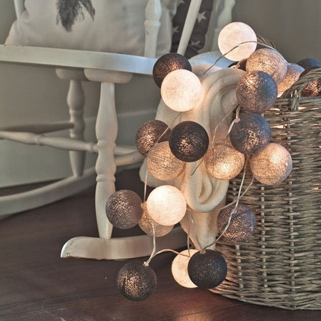 LumiKugel | Baumwollball-Lichterkette für stimmungsvolle Akzente