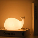 Sanfte Wal-Nachtlampe mit Farbwechsel-LED – Touch-Steuerung, USB