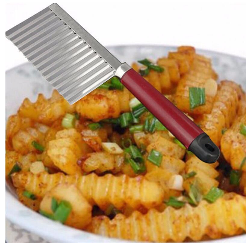 Küchenprofi | Wellenförmiger Kartoffelschneider aus Edelstahl