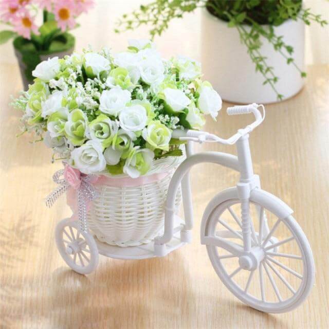 Fahrrad Blumenkorb Vase Dekoration