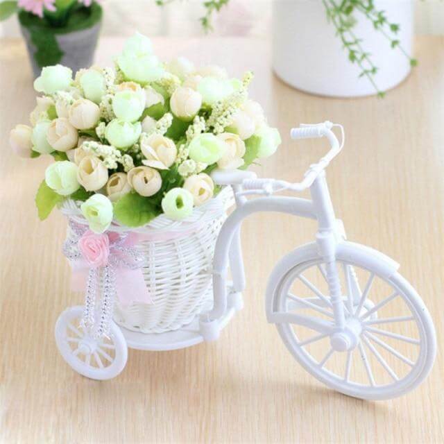 Fahrrad Blumenkorb Vase Dekoration