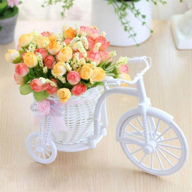 Fahrrad Blumenkorb Vase Dekoration