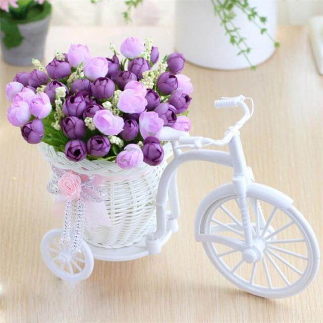 Fahrrad Blumenkorb Vase Dekoration