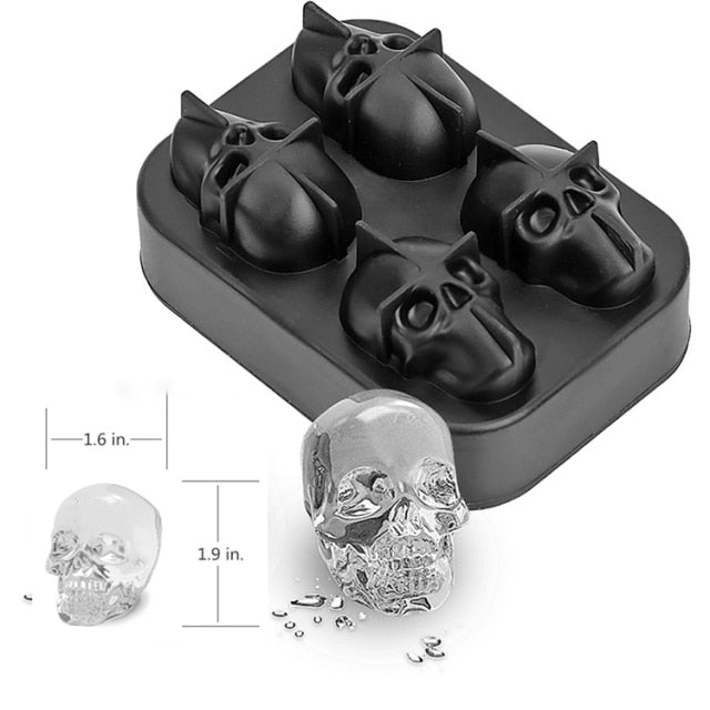 3D Schädel Eiswürfelform | FrostArte