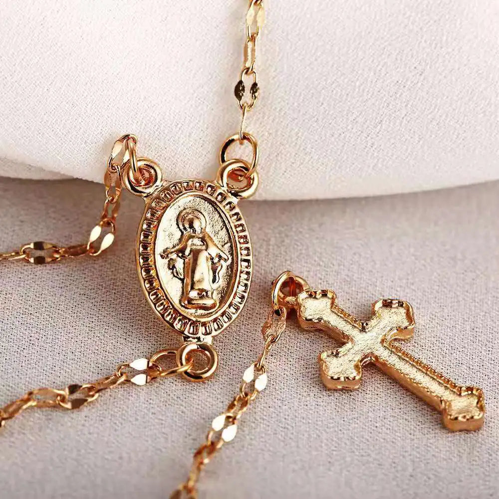 Spiritueller Rosenkranz Halskette – Eleganter Schmuck für jeden Anlass