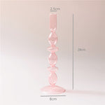 Moderne Glas Schmuckschale - Babyrosa