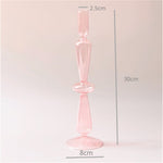 Moderne Glas Schmuckschale - Babyrosa