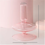 Moderne Glas Schmuckschale - Babyrosa