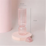 Moderne Glas Schmuckschale - Babyrosa