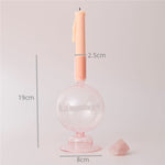 Moderne Glas Schmuckschale - Babyrosa