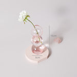 Moderne Glas Schmuckschale - Babyrosa