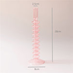 Moderne Glas Schmuckschale - Babyrosa