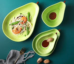 Fröhliches Avocado-Geschirrset | GrünErlebnis