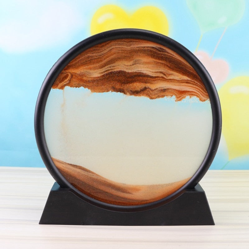 3D Landschaft Deko mit fließendem Sand – Entspannungselement
