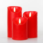 3 Stück LED Kerzen ohne Flamme mit Fernbedienung