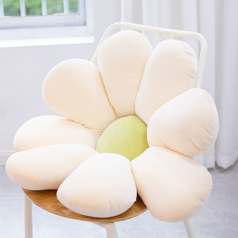 Daumenkissen mit flauschigem Gänseblümchen-Motiv