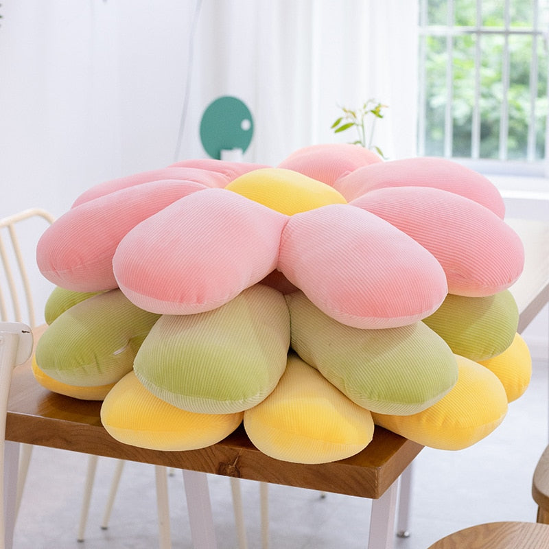 Daumenkissen mit flauschigem Gänseblümchen-Motiv