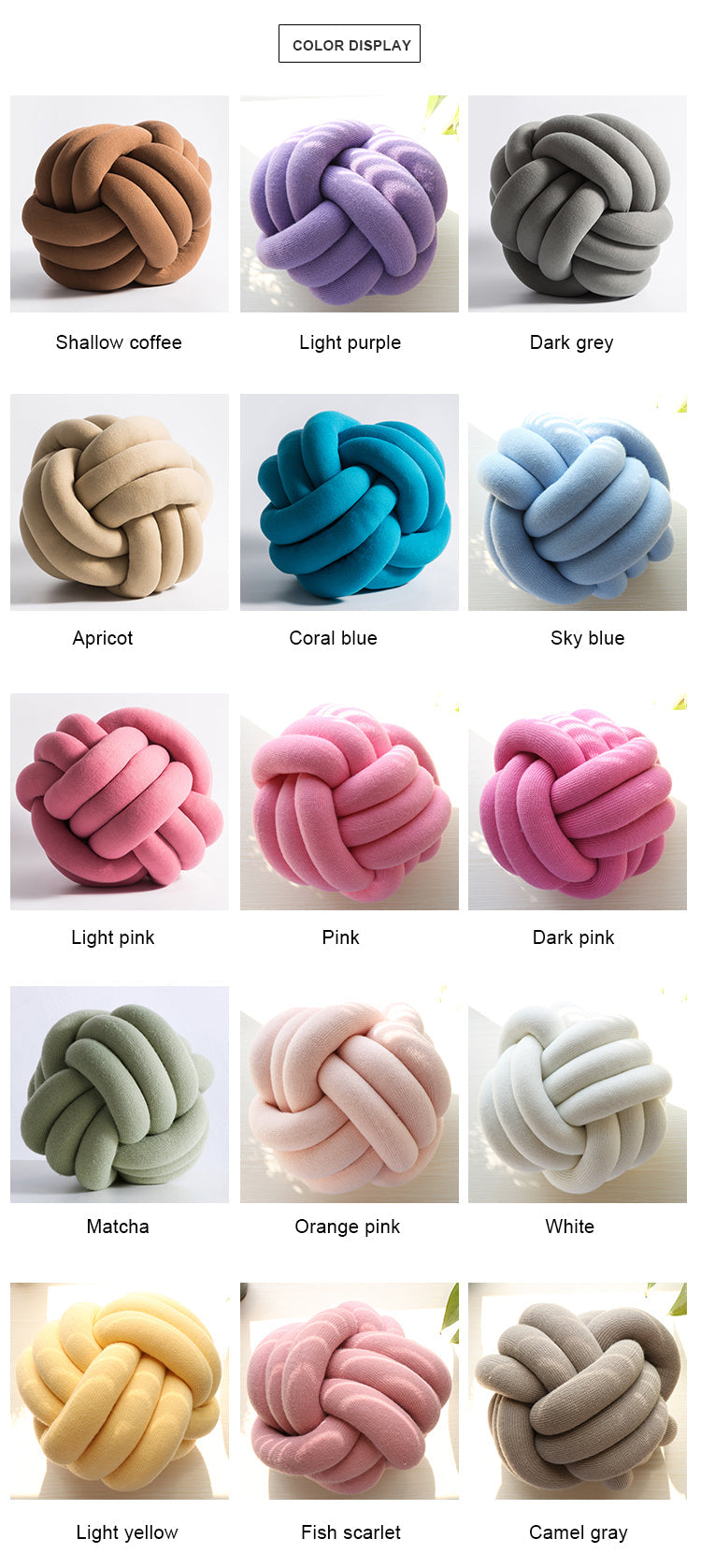 Knot Ball Kissen
