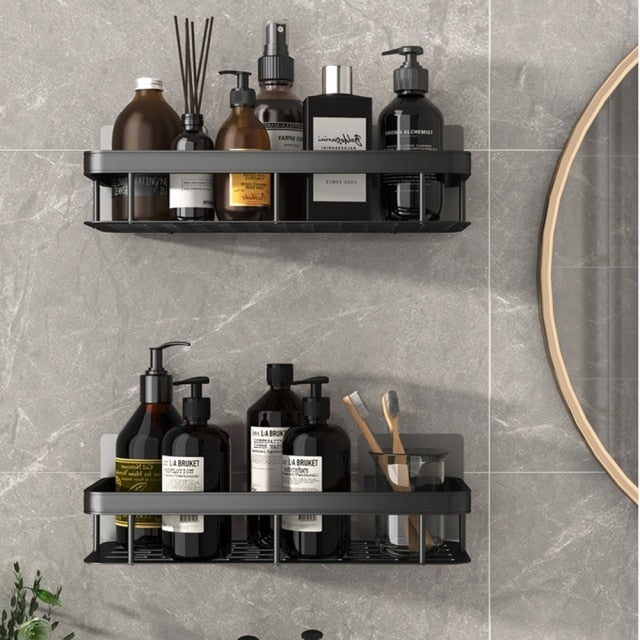 Stylische Badezimmerregale mit starken Saugknöpfen