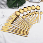 Elegantes 24-teiliges Besteckset für besondere Anlässe