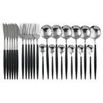 Elegantes 24-teiliges Besteckset für besondere Anlässe