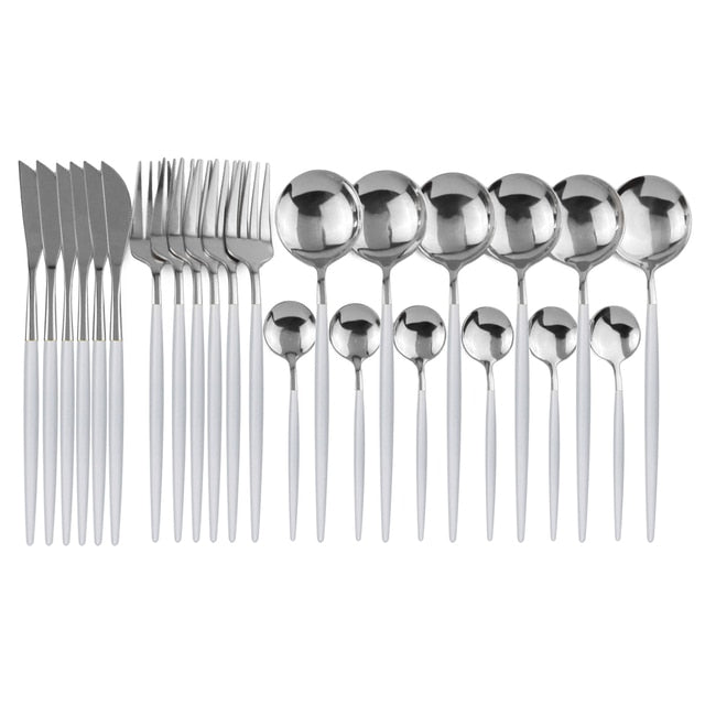 Elegantes 24-teiliges Besteckset für besondere Anlässe