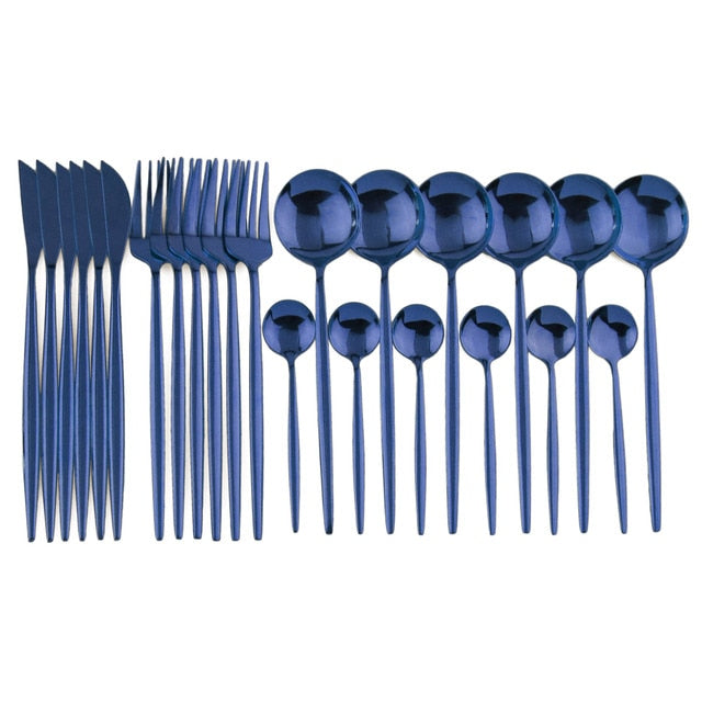 Elegantes 24-teiliges Besteckset für besondere Anlässe