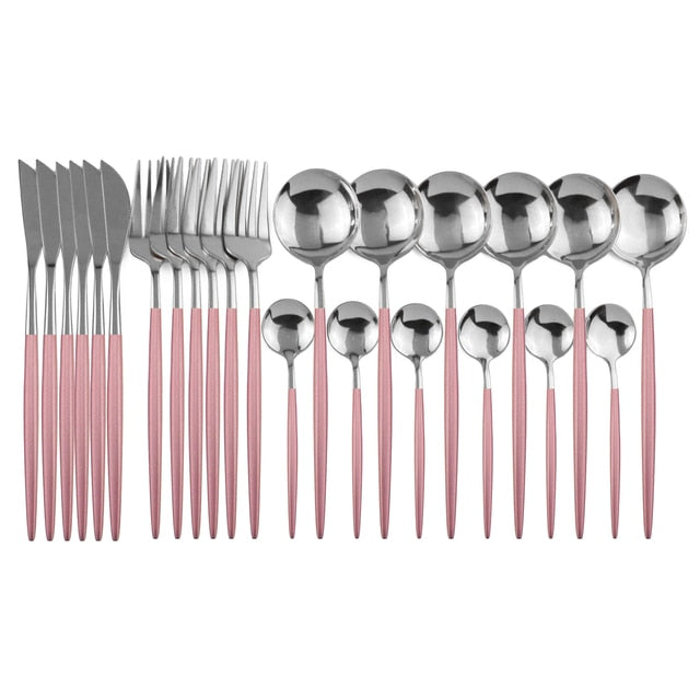 Elegantes 24-teiliges Besteckset für besondere Anlässe