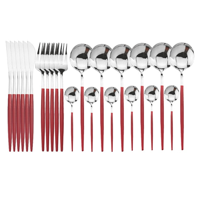 Elegantes 24-teiliges Besteckset für besondere Anlässe