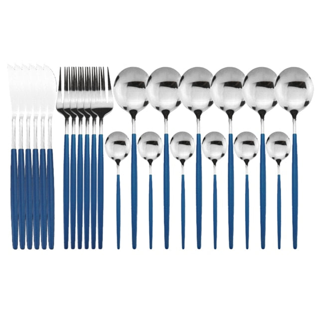 Elegantes 24-teiliges Besteckset für besondere Anlässe