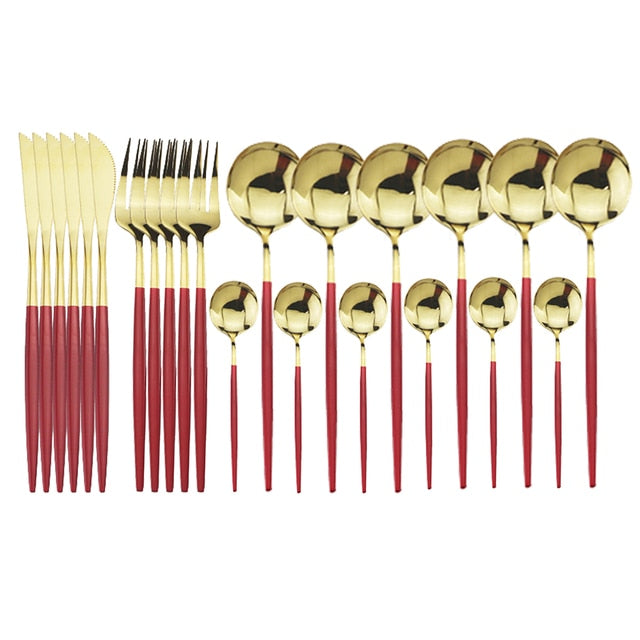 Elegantes 24-teiliges Besteckset für besondere Anlässe