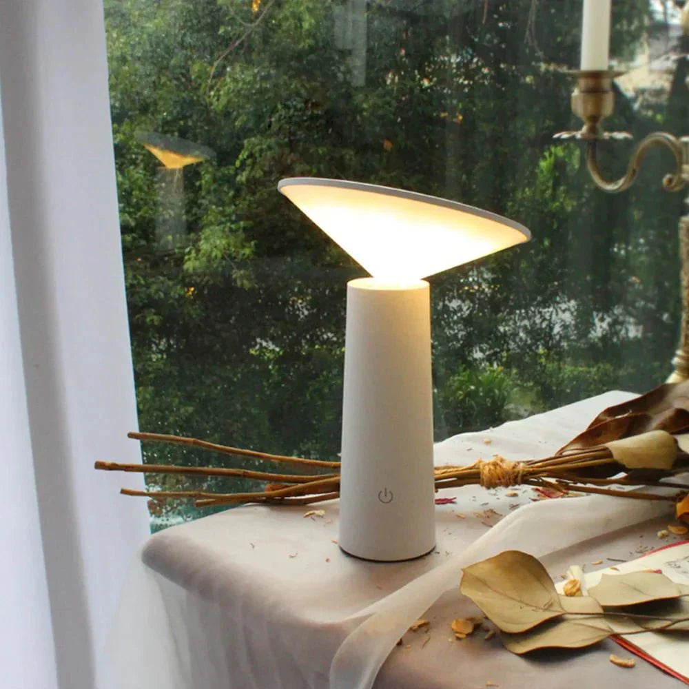 Stylish Table Lamp – Rechargeable LED Lighting with Dimming Function