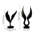 Skulptur von Engel-Flügeln für die Wohnkultur