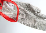 Sicherheits-Handschuhe aus Edelstahl mit Schnittschutz