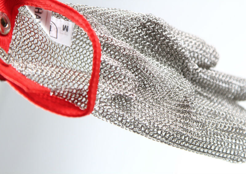 Sicherheits-Handschuhe aus Edelstahl mit Schnittschutz