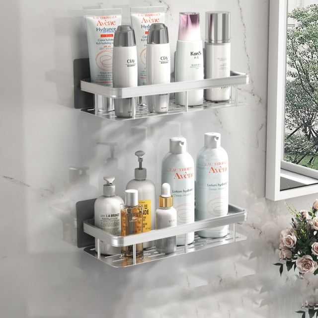 Stylische Badezimmerregale mit starken Saugknöpfen