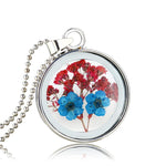 Blumen Halsketten aus Pressblumen