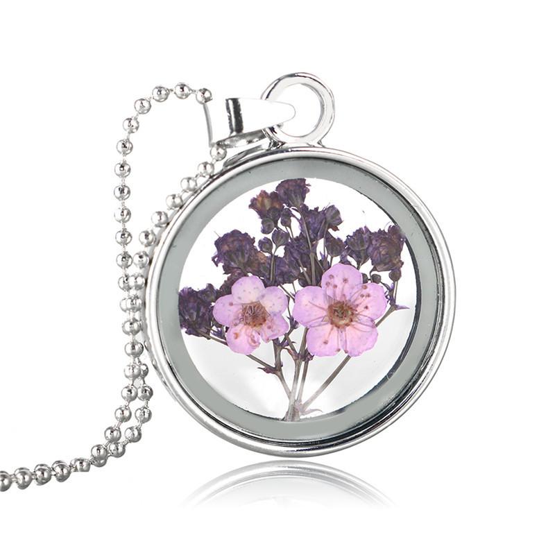 Blumen Halsketten aus Pressblumen