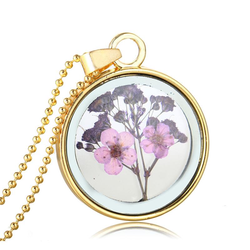 Blumen Halsketten aus Pressblumen