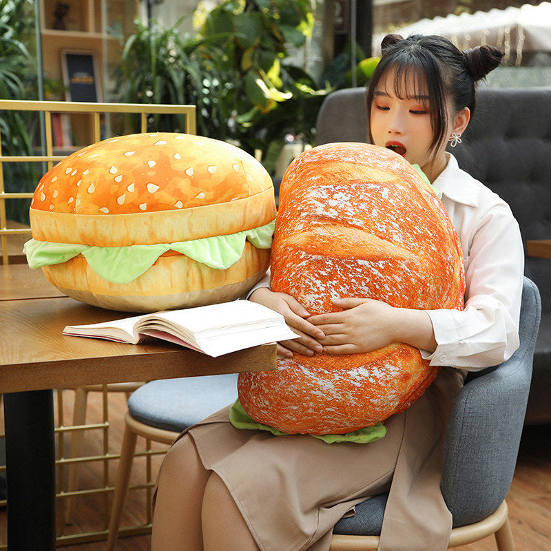 2-in-1 Bequemer Hamburger Kissen Sitzpolster